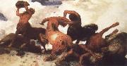 Arnold Bocklin Centaur Fight Sweden oil painting artist